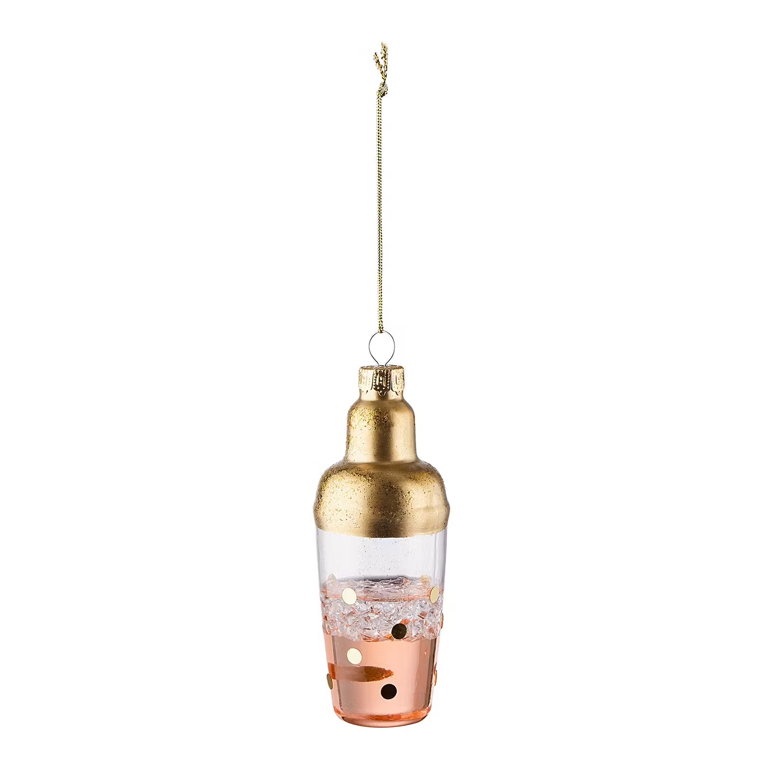 HANG ON Baumanhänger Cocktail Shaker - Glas - Gold