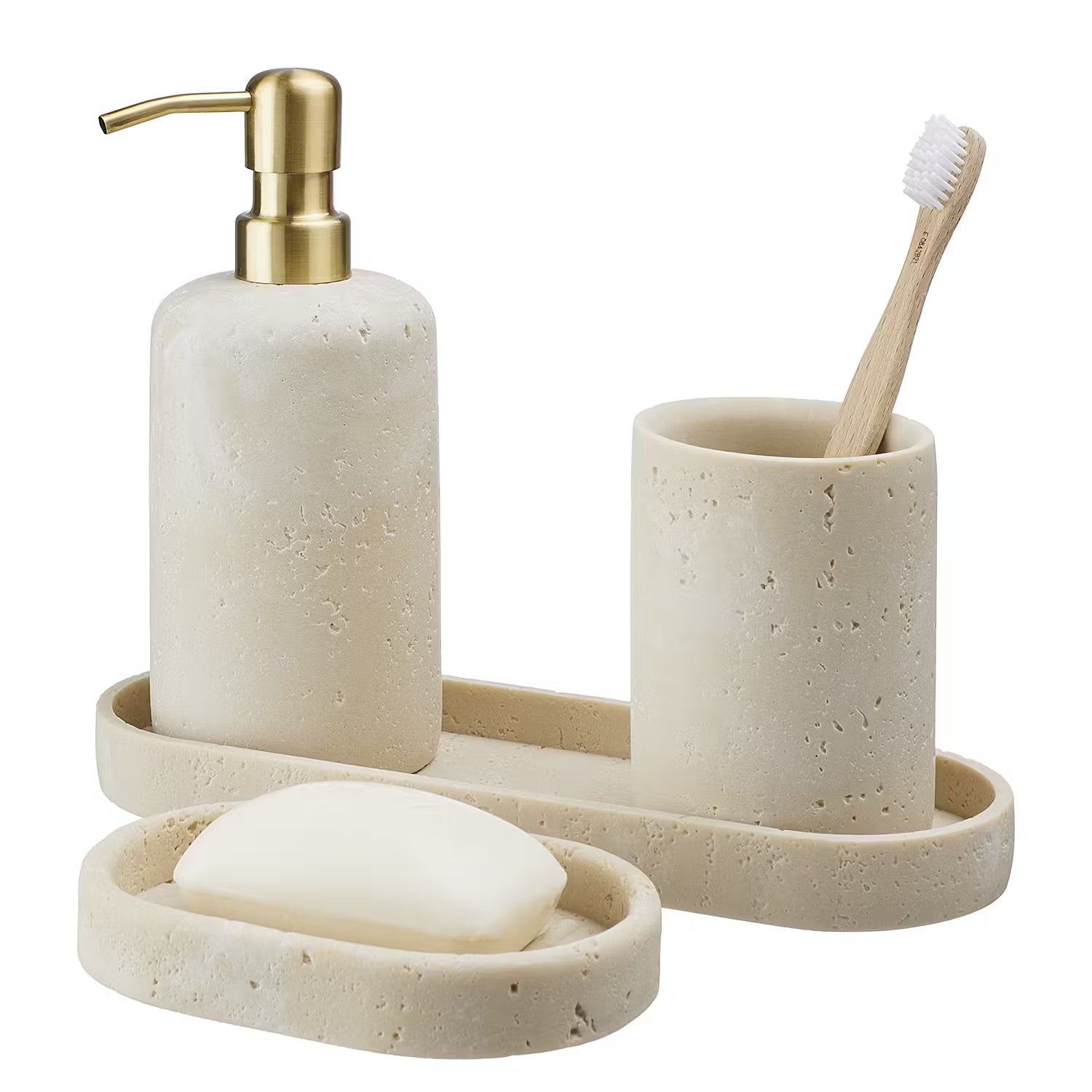 VERDON Seifenschale - Polyresin - Beige