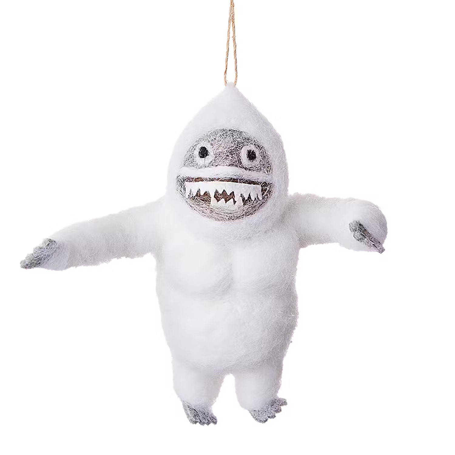 HANG ON Baumanhänger Yeti - Filz - Weiß