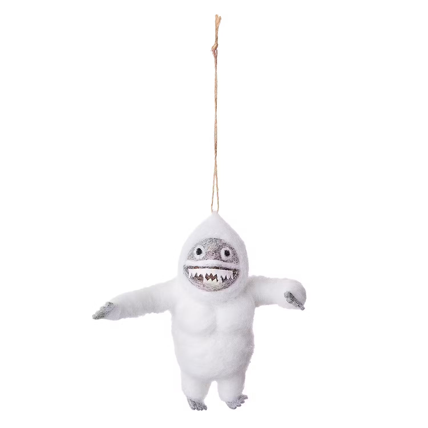 HANG ON Baumanhänger Yeti - Filz - Weiß
