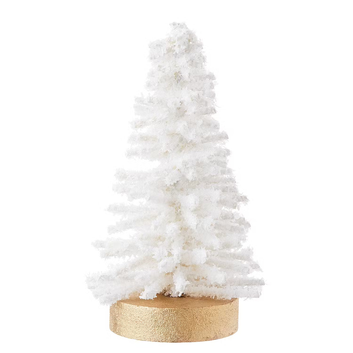 X-MAS Tanne Schnee - Polyethylenterephthalat / Eisen / MDF - Weiß - Höhe: 12 cm