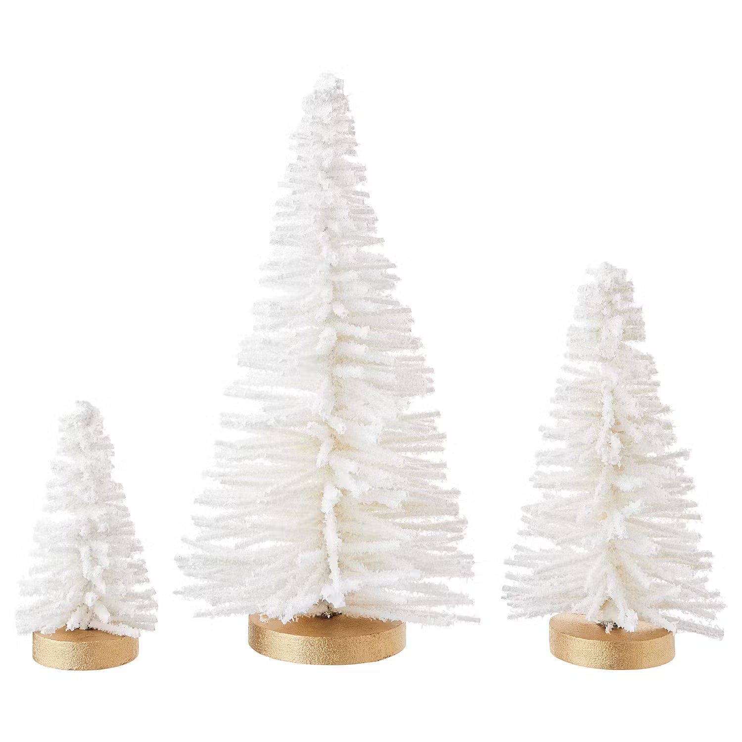 X-MAS Tanne Schnee - Polyethylenterephthalat / Eisen / MDF - Weiß - Höhe: 12 cm