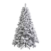 TREE OF THE MONTH Weihnachtsbaum Schnee - PVC - Grün - Höhe: 210 cm