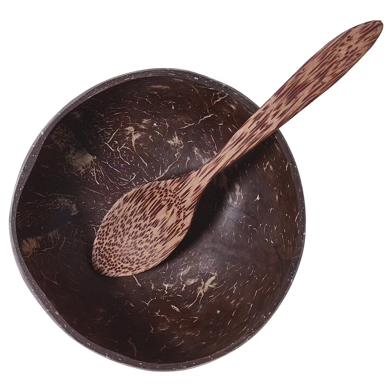 COCONUT Kokosnusslöffel 6er-Set - Kokosnuss - Braun