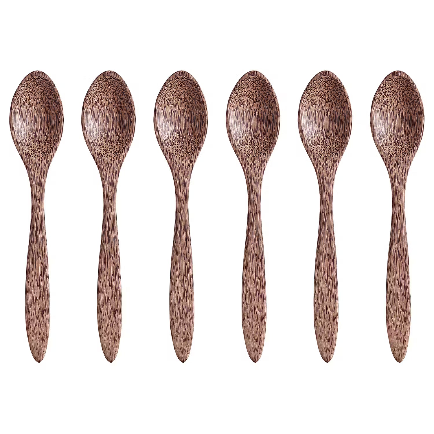 COCONUT Kokosnusslöffel 6er-Set - Kokosnuss - Braun