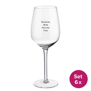 HAPPY HOUR Weinglas Feel Fine 6er-Set - Glas - Transparent