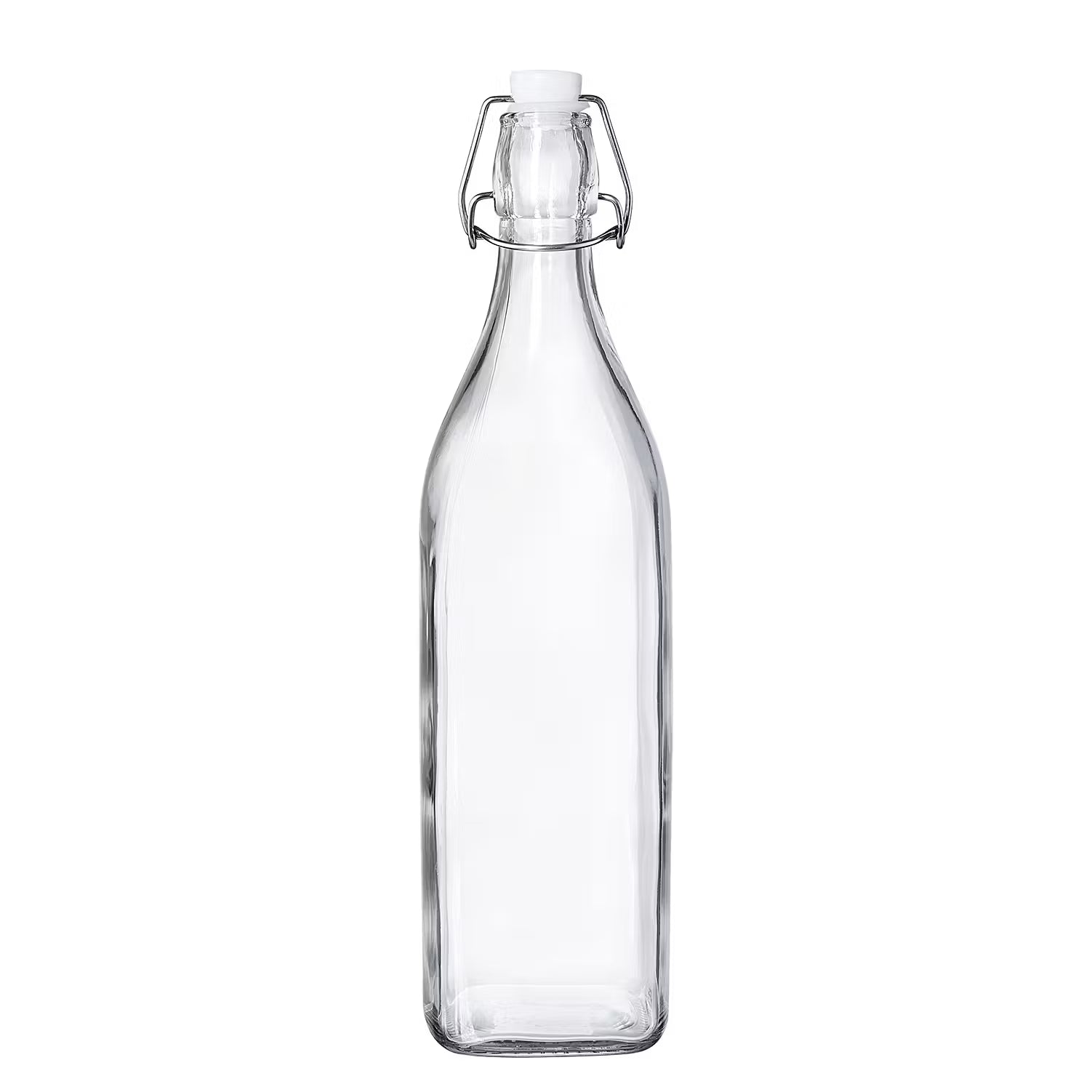 SWING Flasche 6er-Set - Glas / Edelstahl / Kunststoff - Transparent - Fassungsvermögen: 1 L