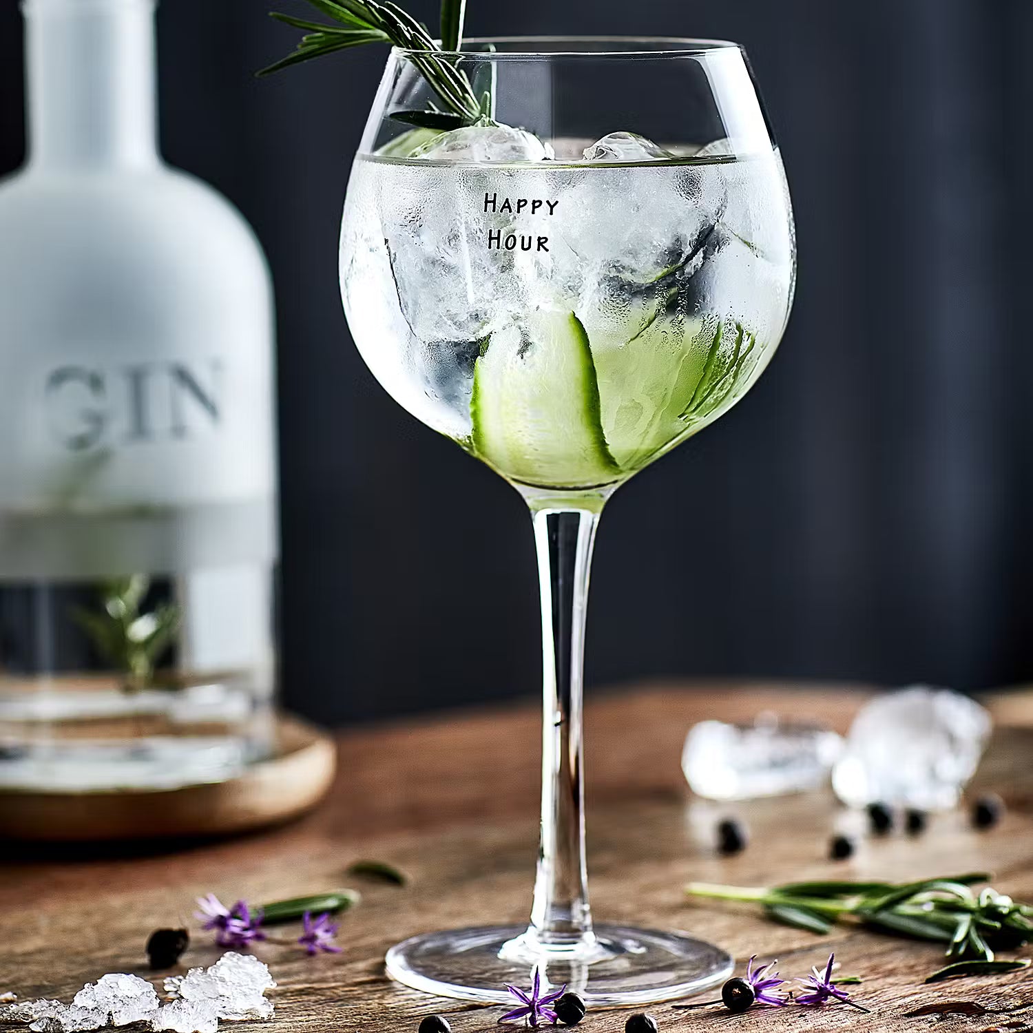 HAPPY HOUR Ginglas 6er-Set - Glas - Transparent