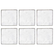 MARBLE Untersetzer 4er-Set - Marmor - Weiß