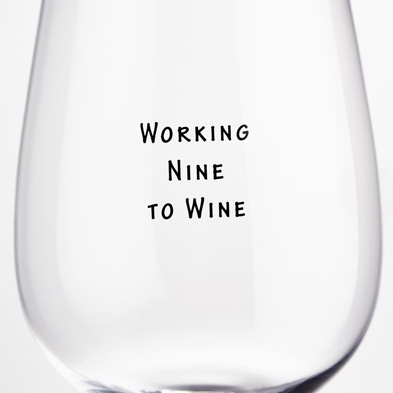 HAPPY HOUR Weinglas Nine to Wine 6er-Set - Glas - Transparent