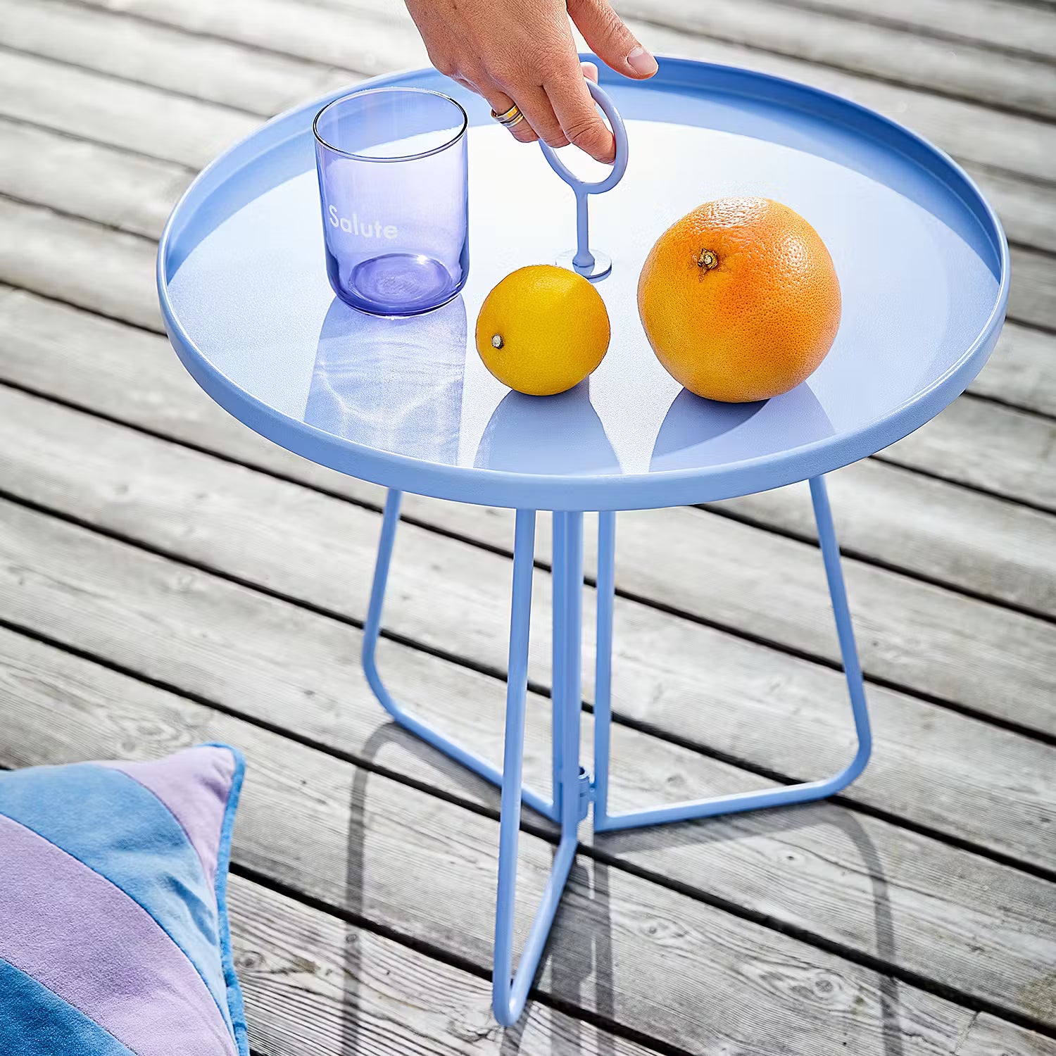 COLORATA Trinkglas Salute 6er-Set - Glas - Lila