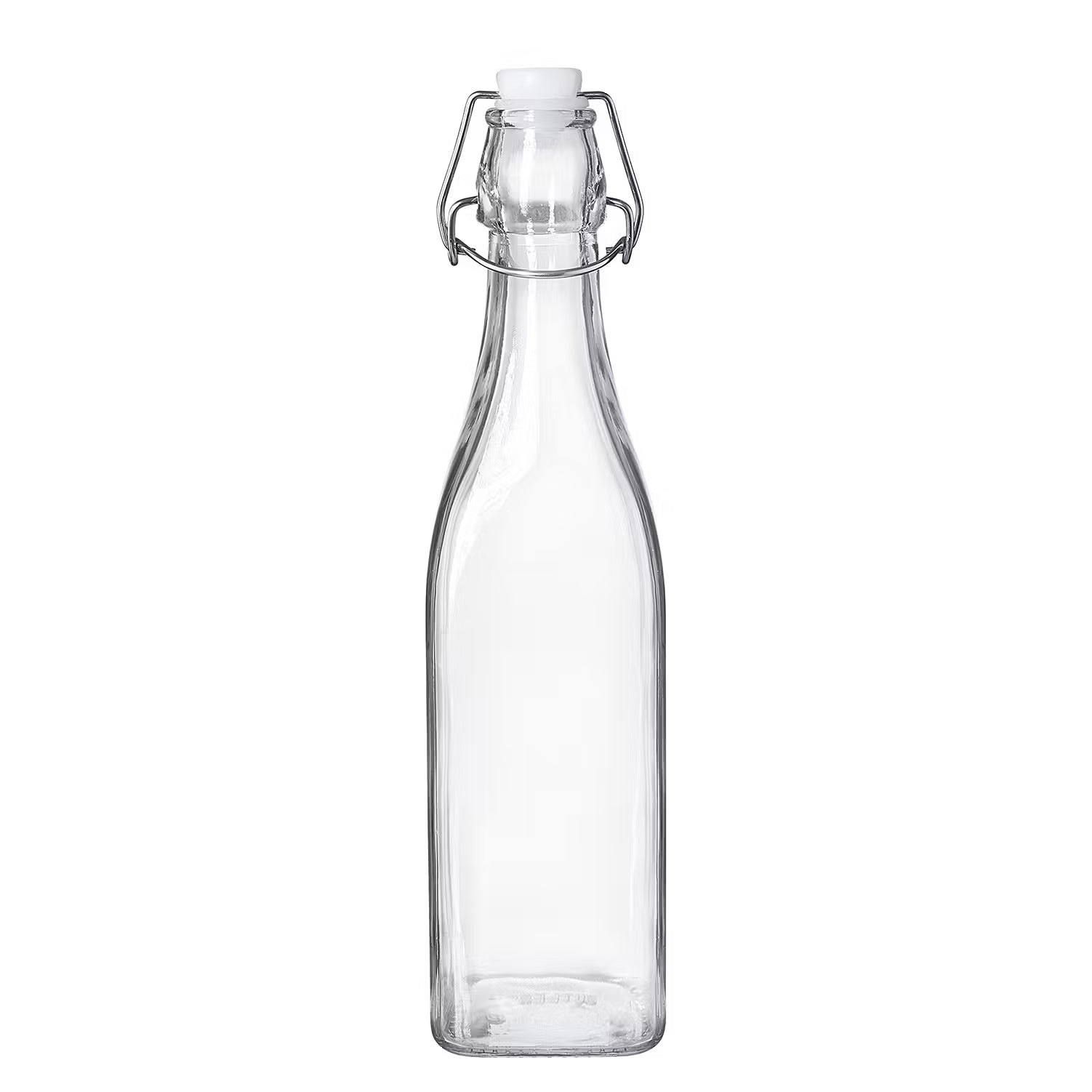 SWING Flasche 6er-Set - Glas / Edelstahl / Kunststoff - Transparent - Fassungsvermögen: 0.5 L
