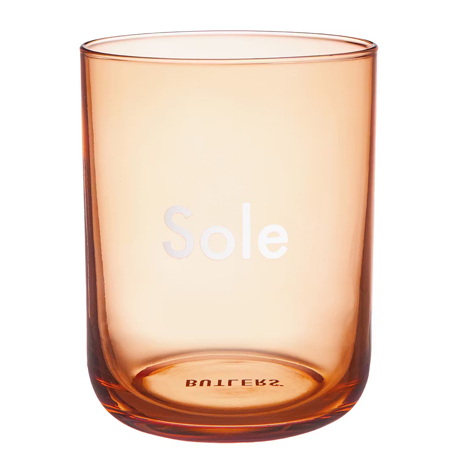COLORATA Trinkglas Sole 6er-Set - Glas - Orange