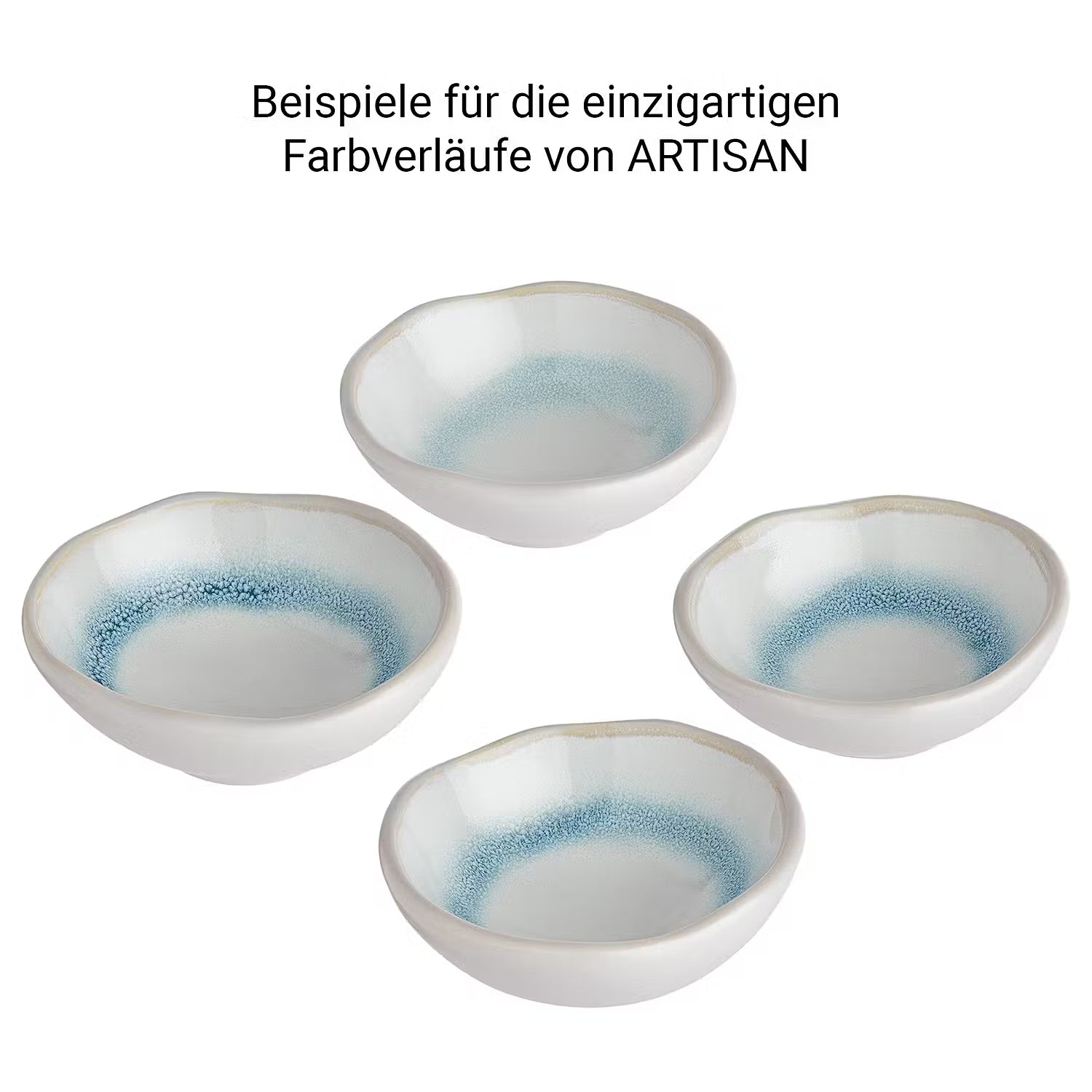 ARTISAN Dipschale 6er-Set - Steinzeug - Petrol
