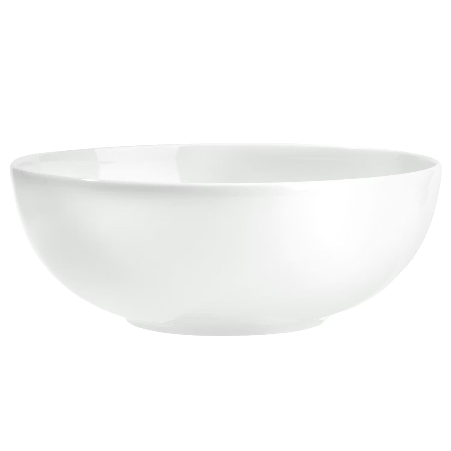PURO Salatschale 6er-Set - Qualitätsporzellan - Weiß - Fassungsvermögen: 2.9 L