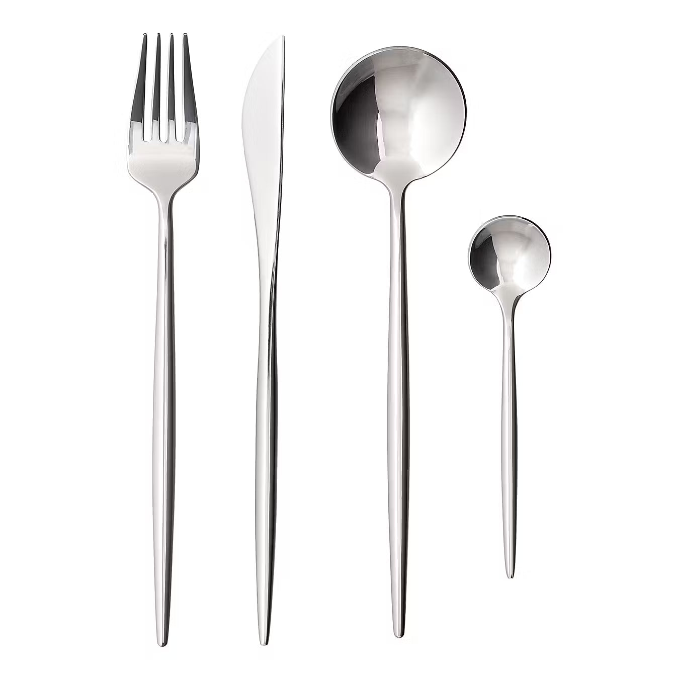 STILETTO Besteck-Set 20-tlg. - Edelstahl, glänzend - Silber