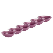 SUMATRA Schale 6er-Set - Steinzeug - Violett