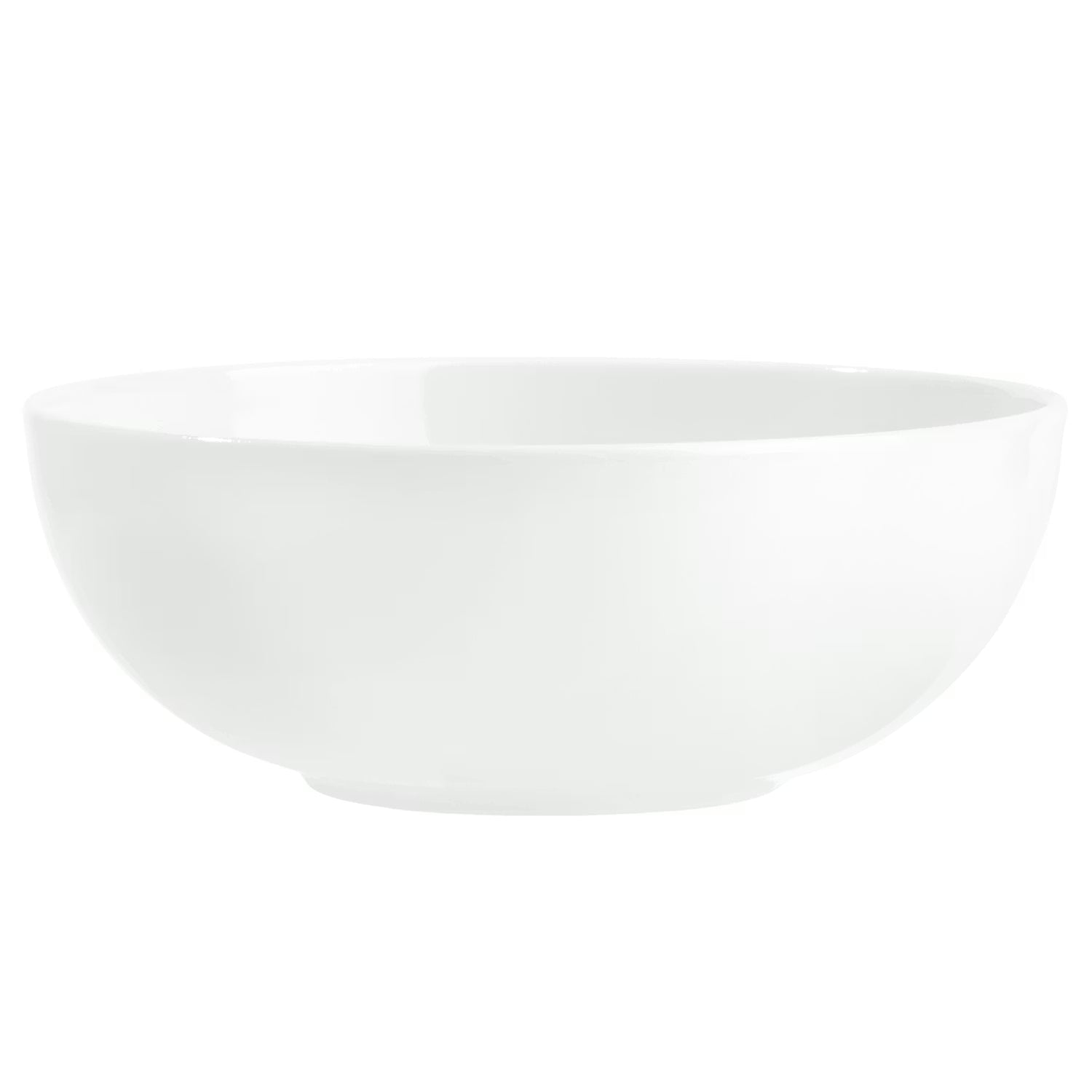 PURO Salatschale 6er-Set - Qualitätsporzellan - Weiß - Fassungsvermögen: 1.5 L