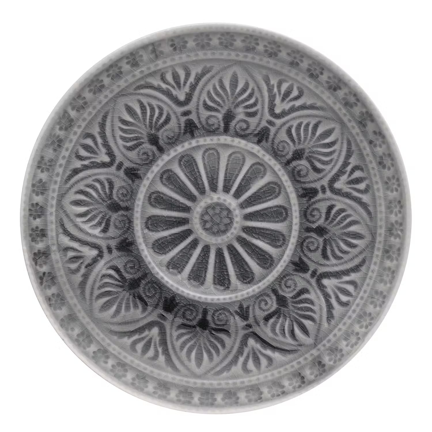 SUMATRA Teller 6er-Set - Steinzeug - Grau