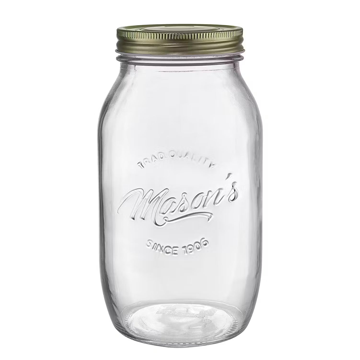 MASON'S Aufbewahrungsglas 6er-Set - Glas / Blech - Transparent - Fassungsvermögen: 1.5 L