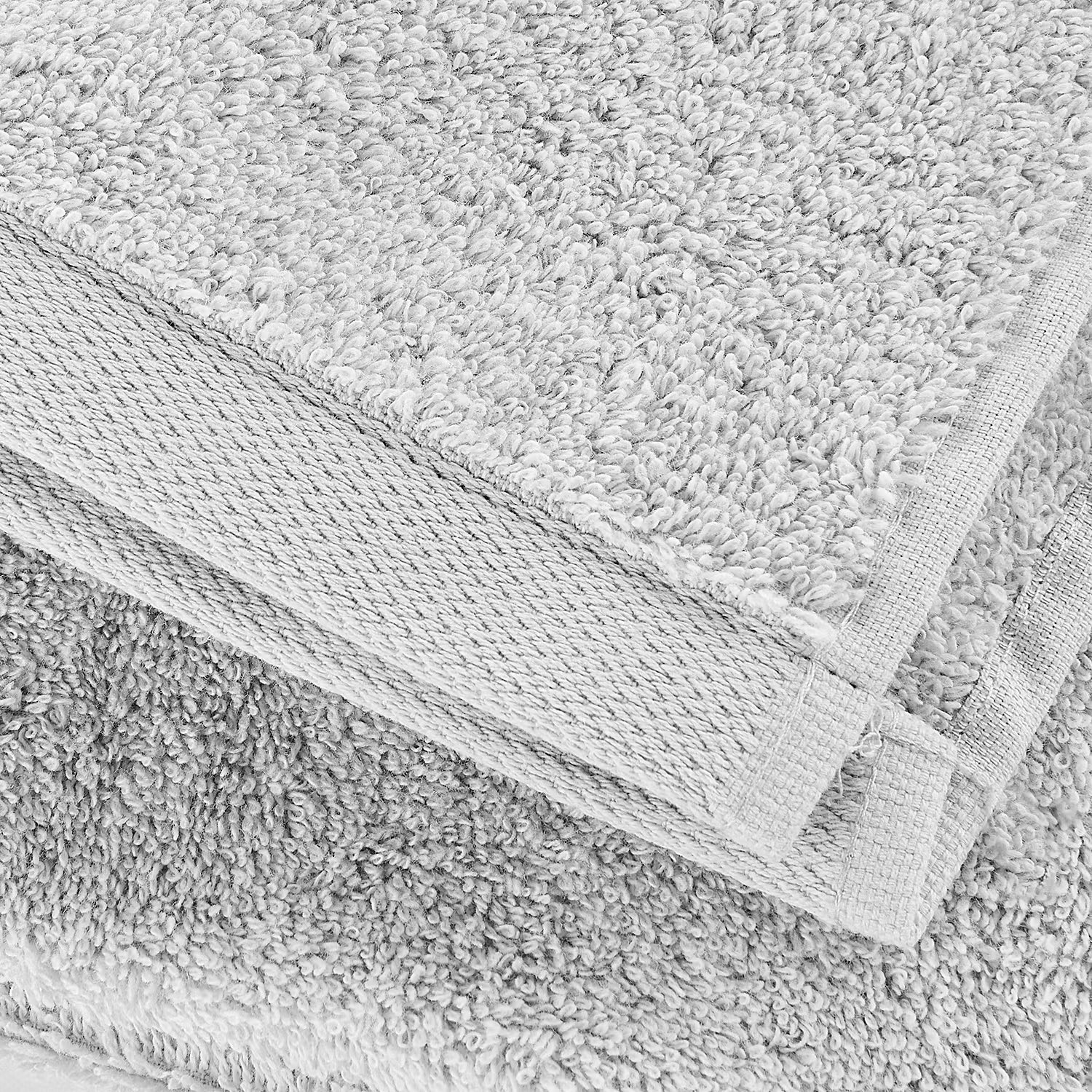 FABULOUS Gästehandtuch 4er-Set - Baumwolle - Lichtgrau