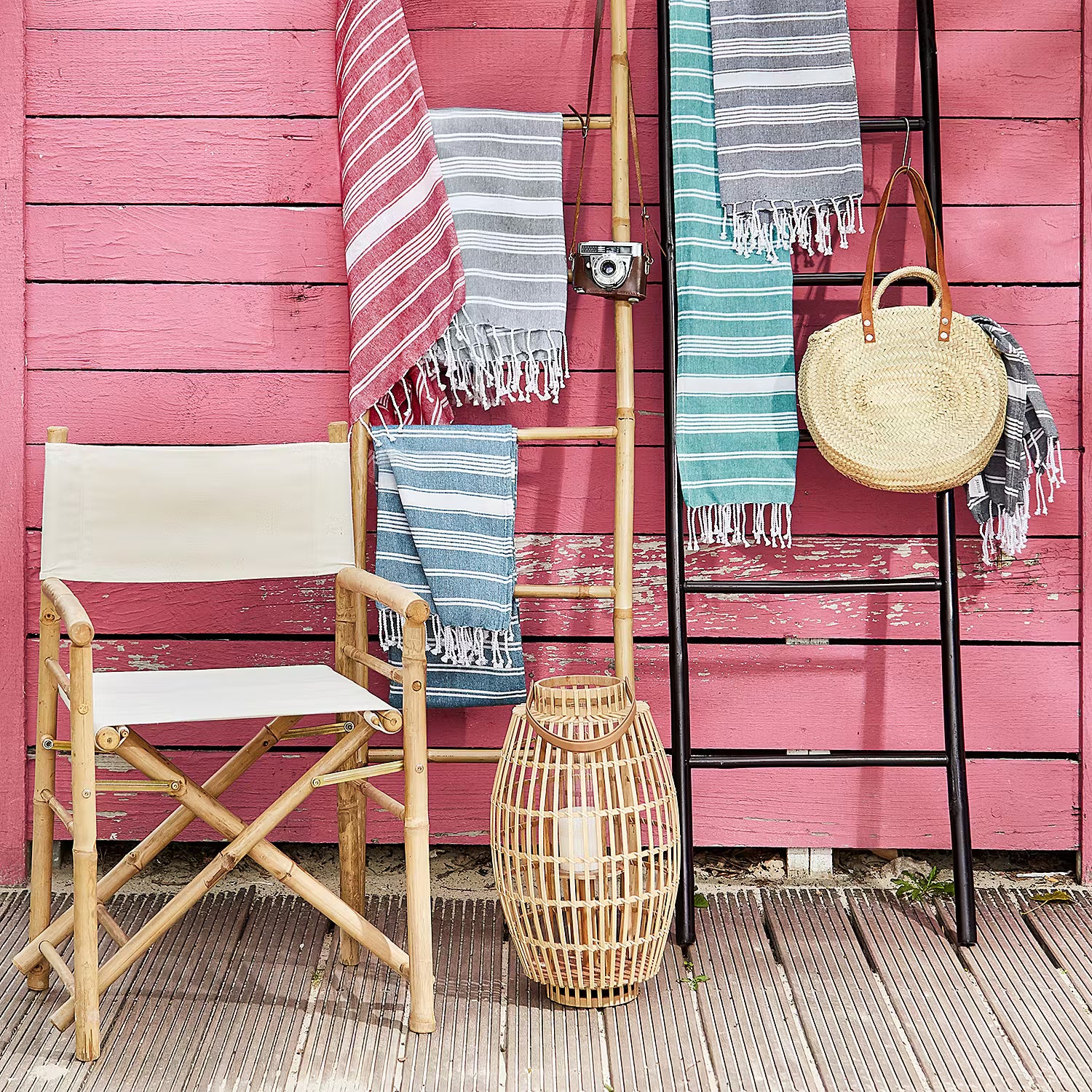 SURFSIDE Hamamtuch 5er-Set - Baumwolle - Blau