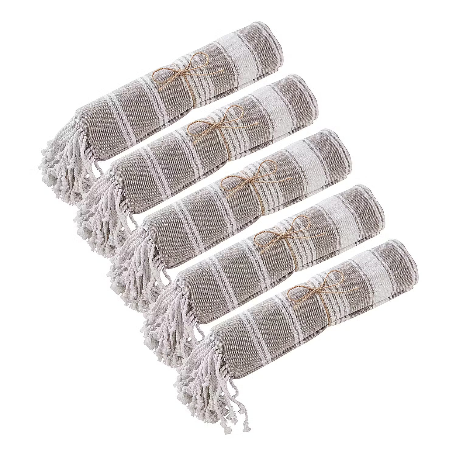 SURFSIDE Hamamtuch 5er-Set - Baumwolle - Taupe