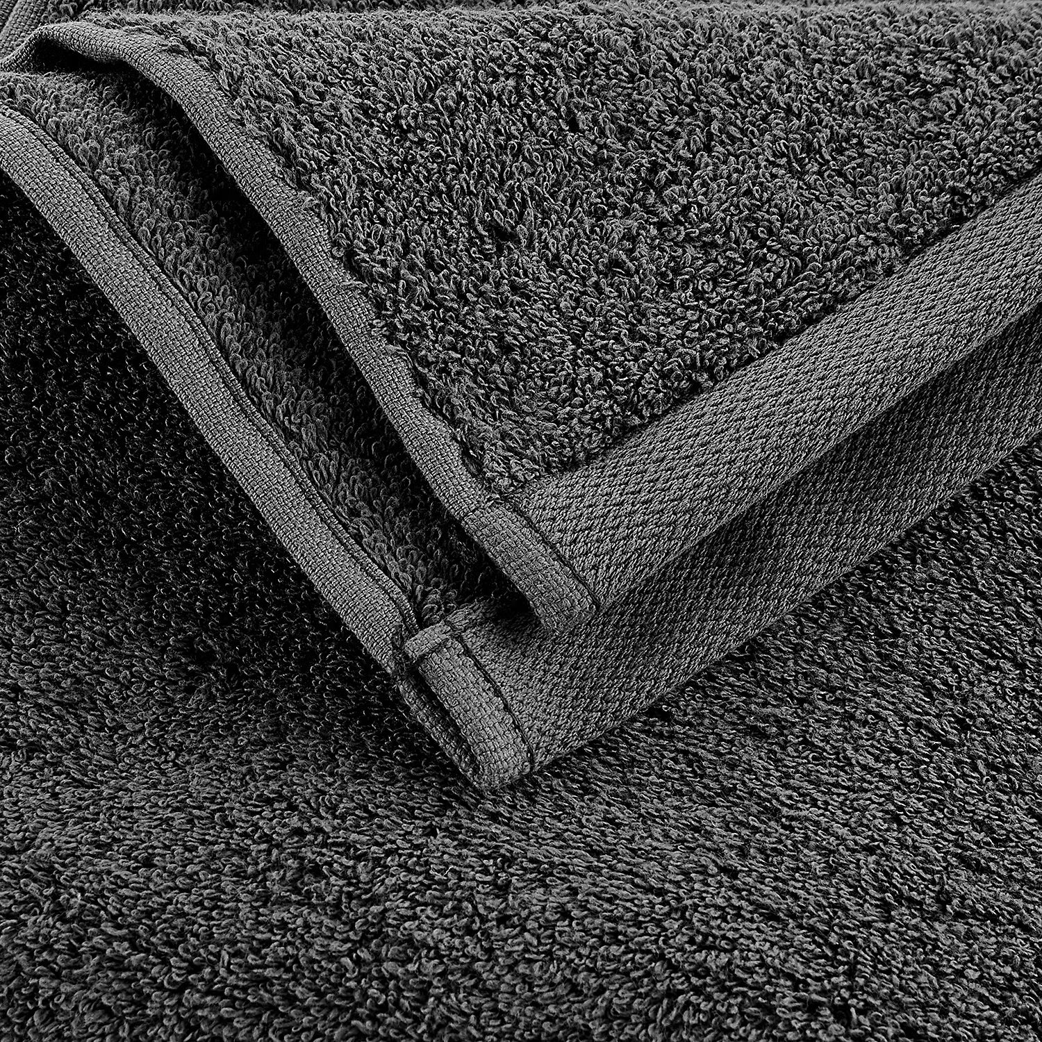 FABULOUS Gästehandtuch 4er-Set - Baumwolle - Anthrazit