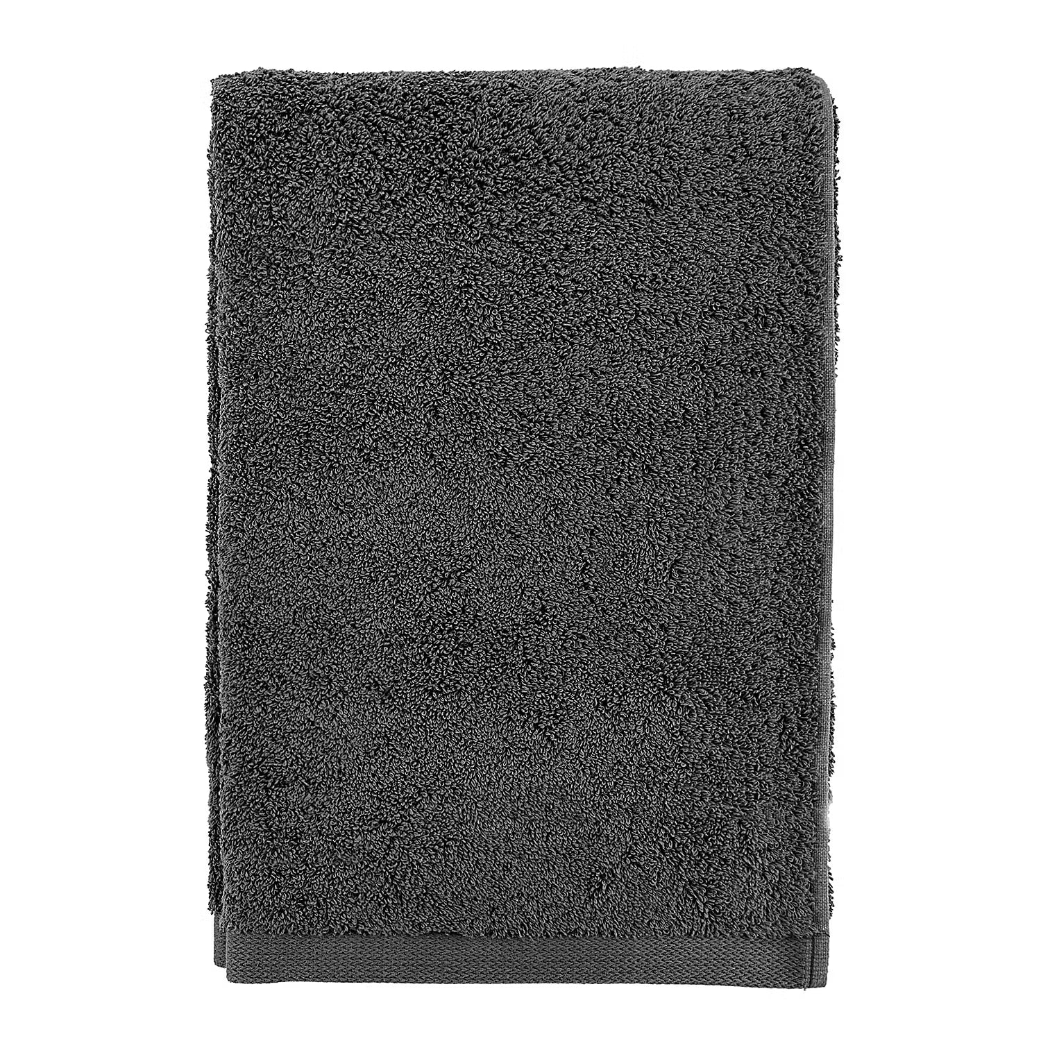FABULOUS Duschhandtuch 2er-Set - Baumwolle - Dunkelgrau
