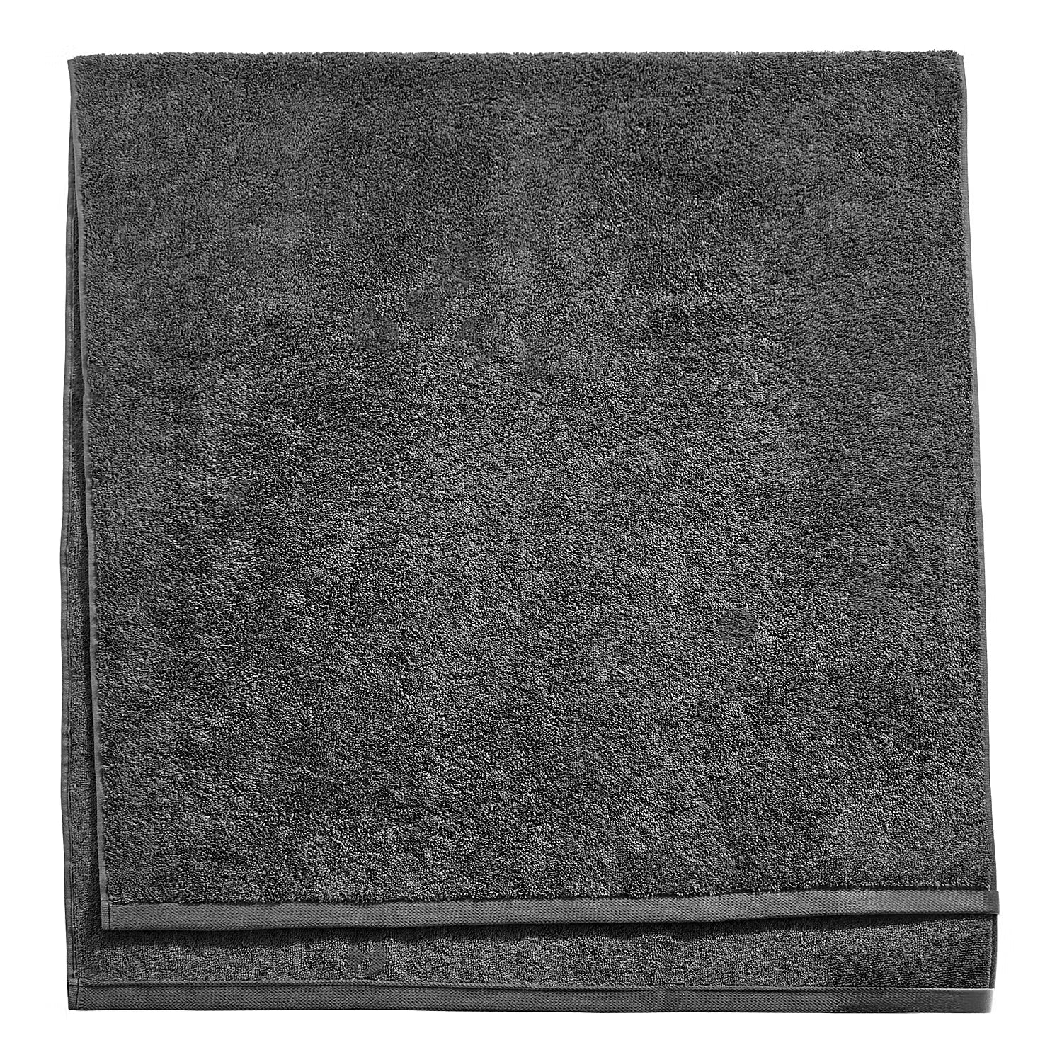 FABULOUS Duschhandtuch 2er-Set - Baumwolle - Dunkelgrau