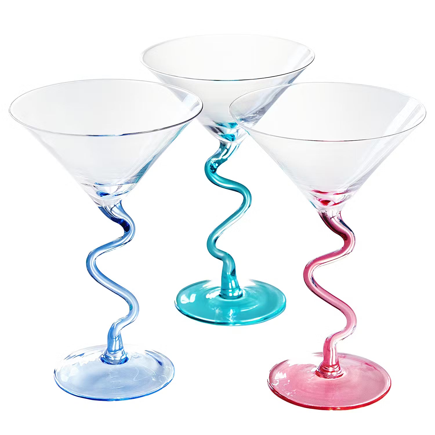CANTARE Martiniglas 4er-Set - Glas - Pink