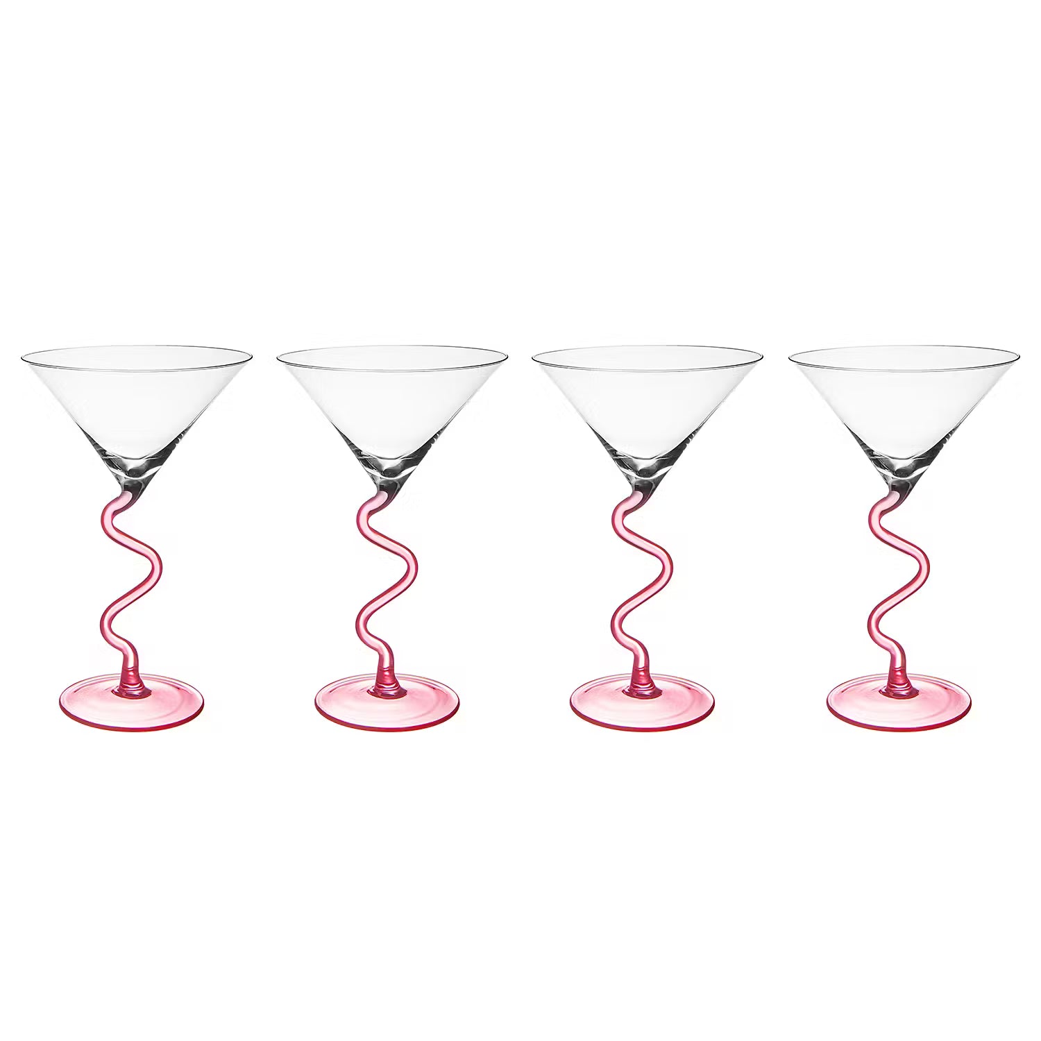 CANTARE Martiniglas 4er-Set - Glas - Pink