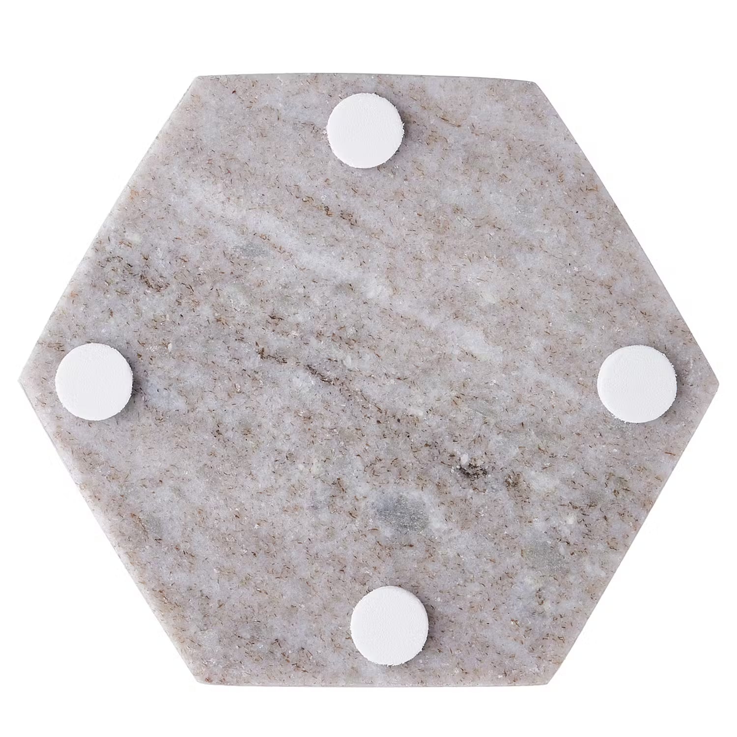 MARBLE Untersetzer 4er-Set - Marmor - Beige