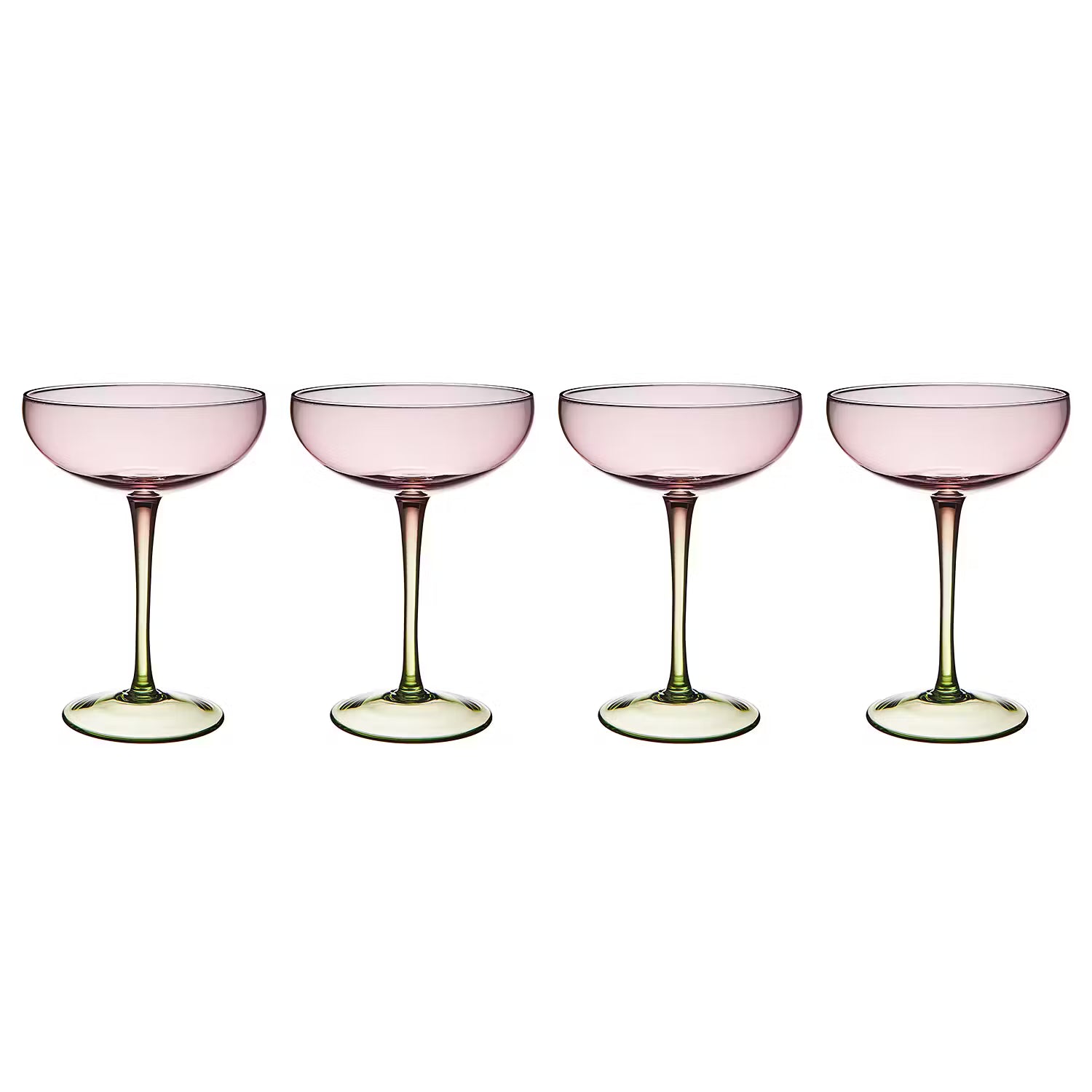 SICILIA Champagnerschale 4er-Set - Glas - Lila
