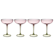 SICILIA Champagnerschale 4er-Set - Glas - Lila