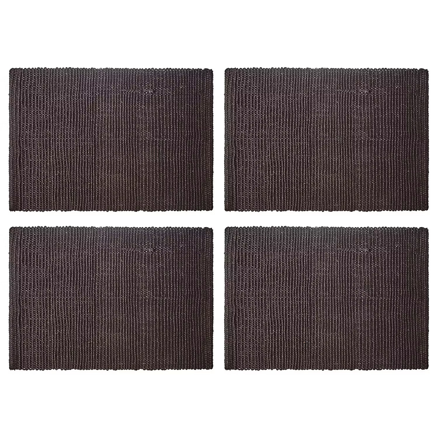 FARMHOUSE Platzset 4er-Set - Jute - Anthrazit