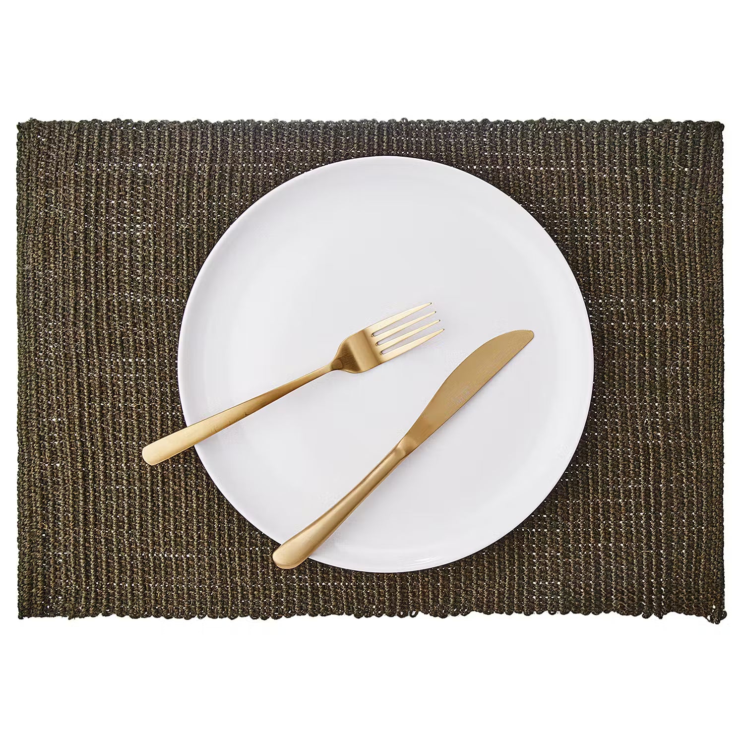 FARMHOUSE Platzset 4er-Set - Jute - Grün