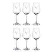 MOUNTAIN LOVE Weinglas 6er-Set - Glas - Transparent