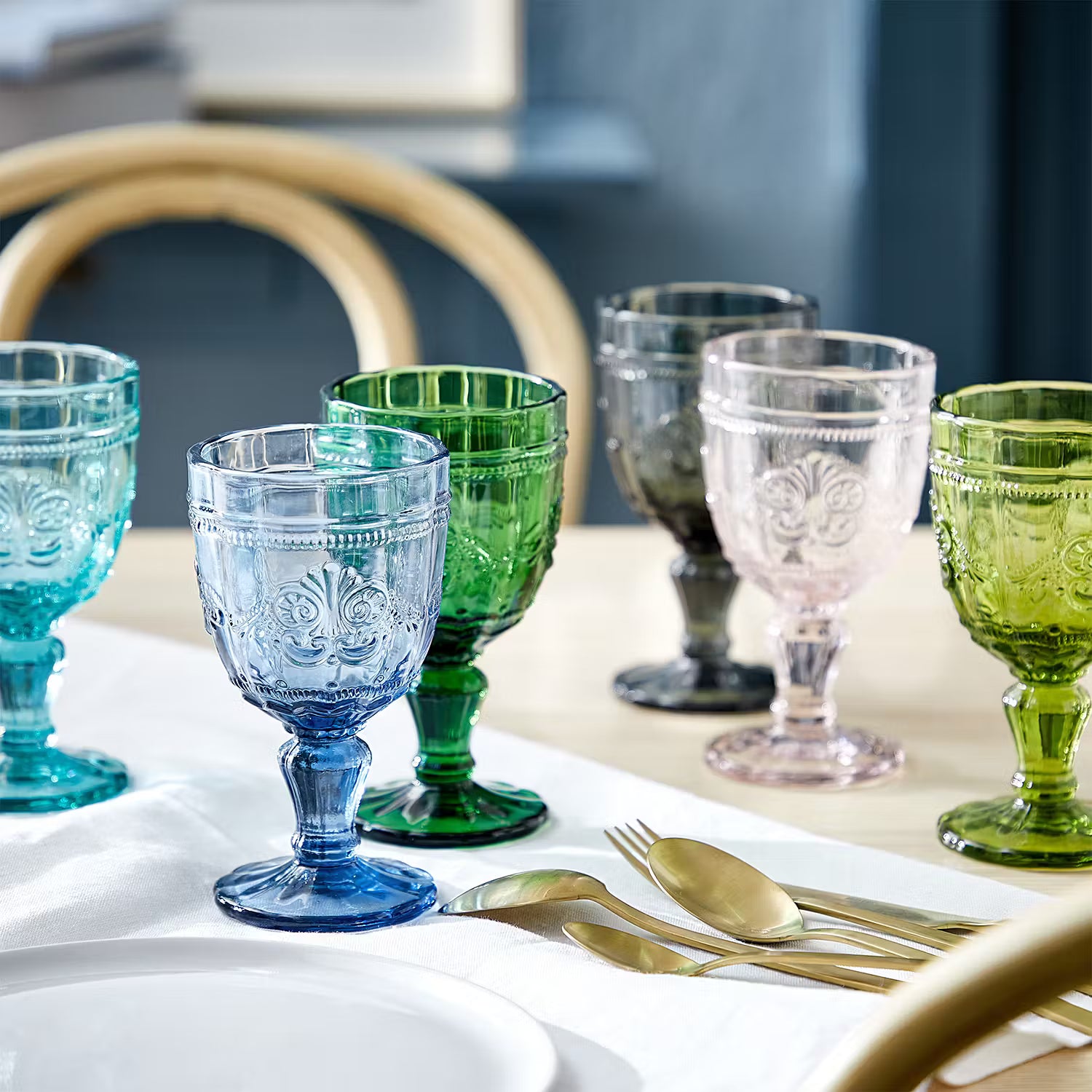 VICTORIAN Trinkglas 6er-Set - Glas - Orange