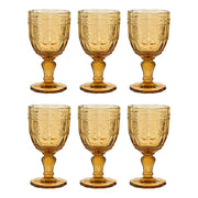 VICTORIAN Trinkglas 6er-Set - Glas - Orange
