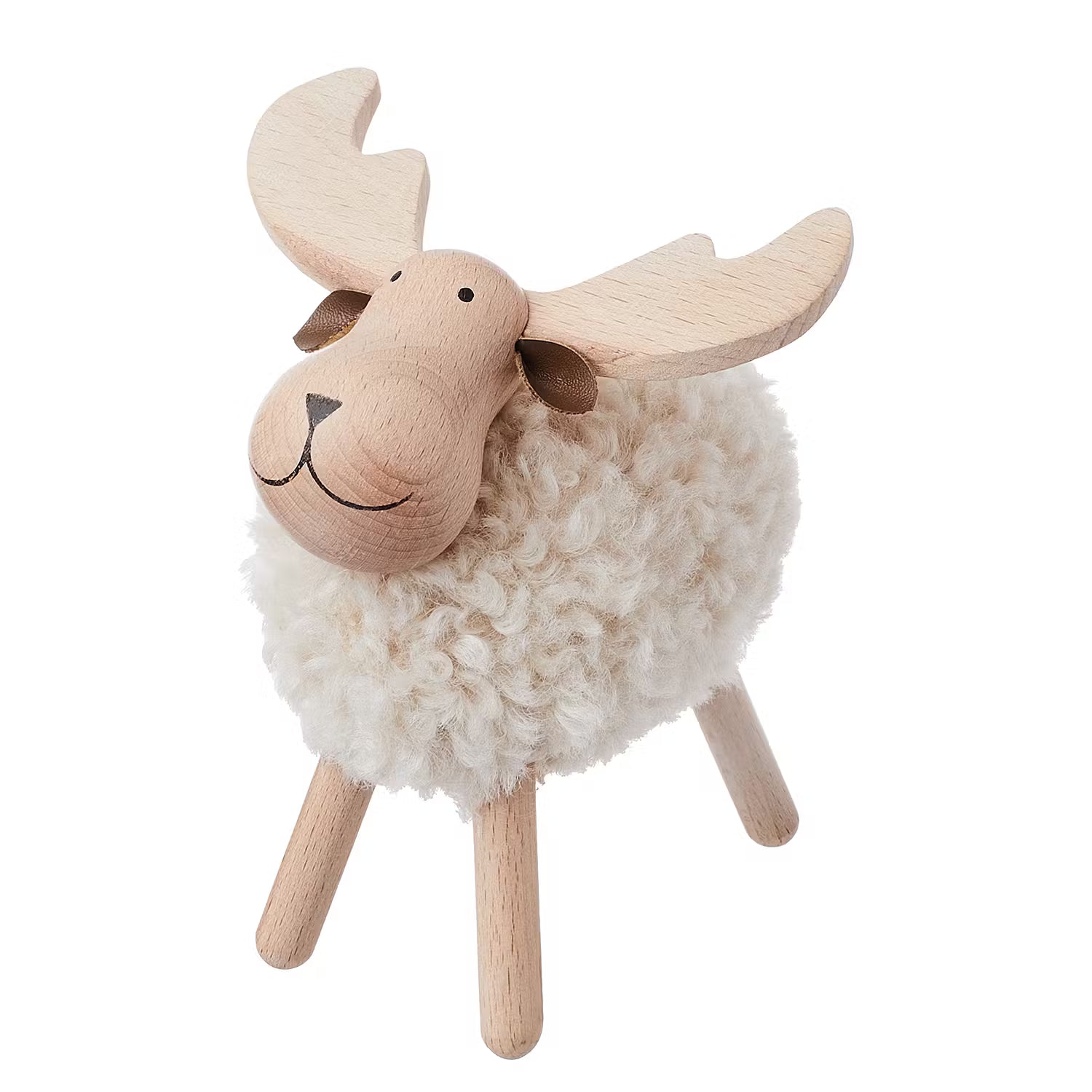 Deko-Elch WOODY FOREST mit Plüsch