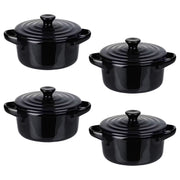 C'EST SI BON Mini-Auflaufform 4er-Set - Steinzeug - Schwarz