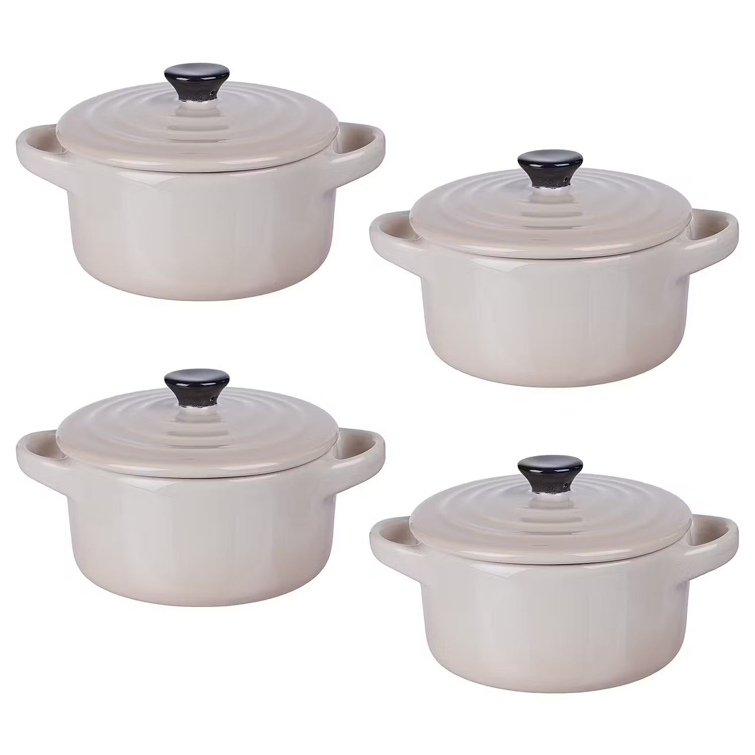 C'EST SI BON Mini-Auflaufform 4er-Set - Steinzeug - Beige