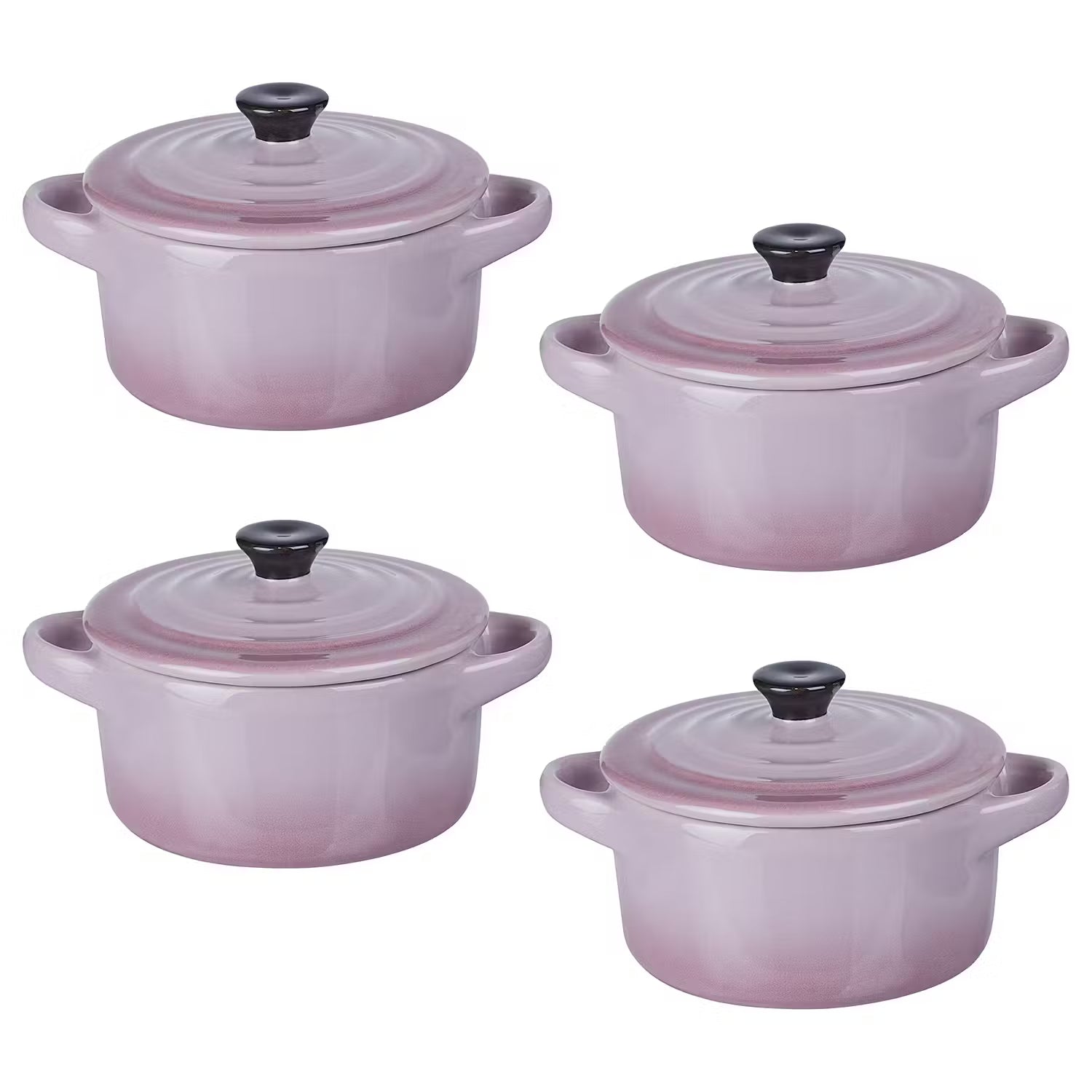 C'EST SI BON Mini-Auflaufform 4er-Set - Steinzeug - Violett