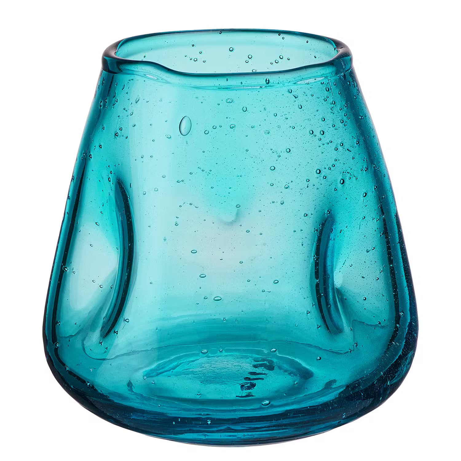 FALL IN LOVE Teelichthalter 4er-Set - Glas - Türkis