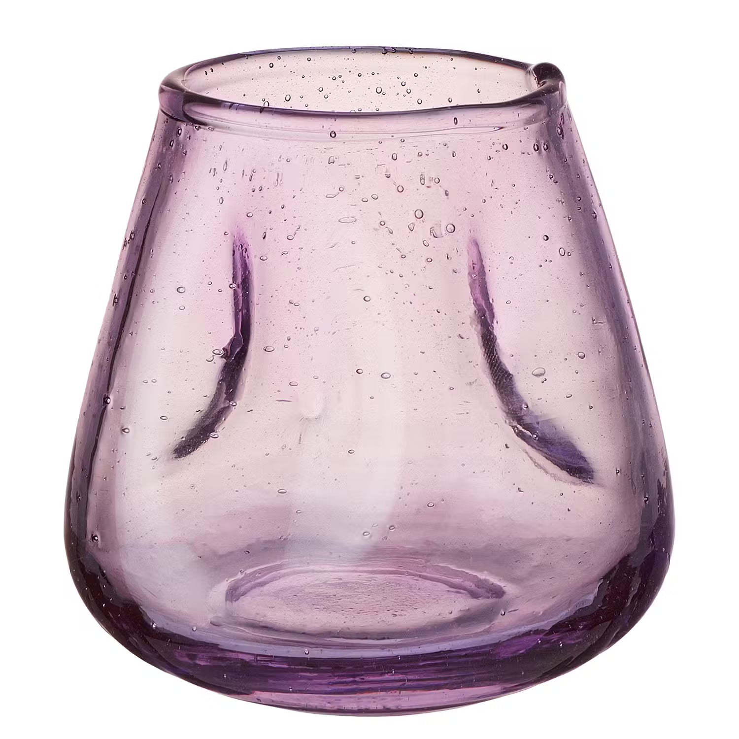 FALL IN LOVE Teelichthalter 4er-Set - Glas - Violett