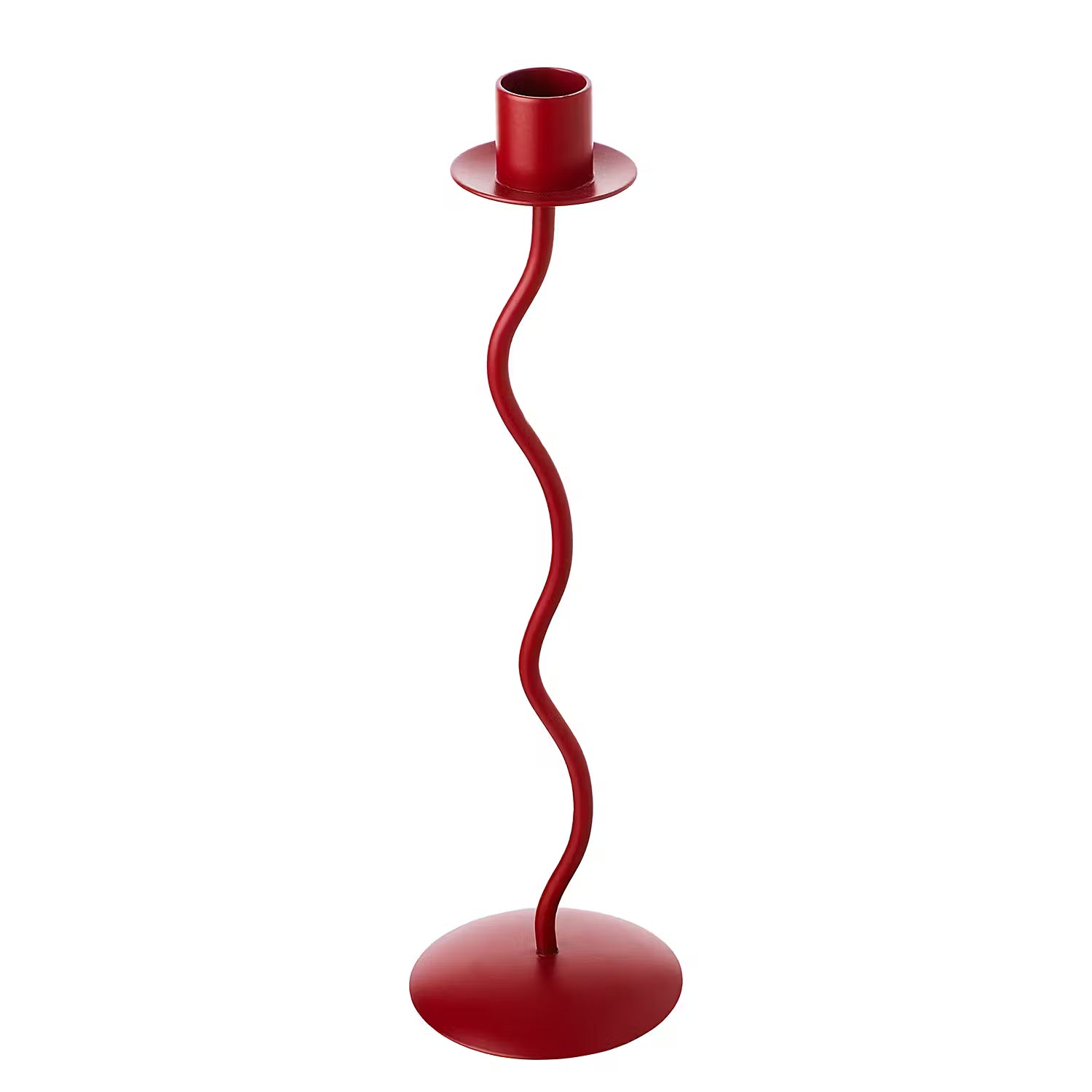 HIGHLIGHT Kerzenhalter-Set 2-tlg. - Aluminium - Dunkelrot