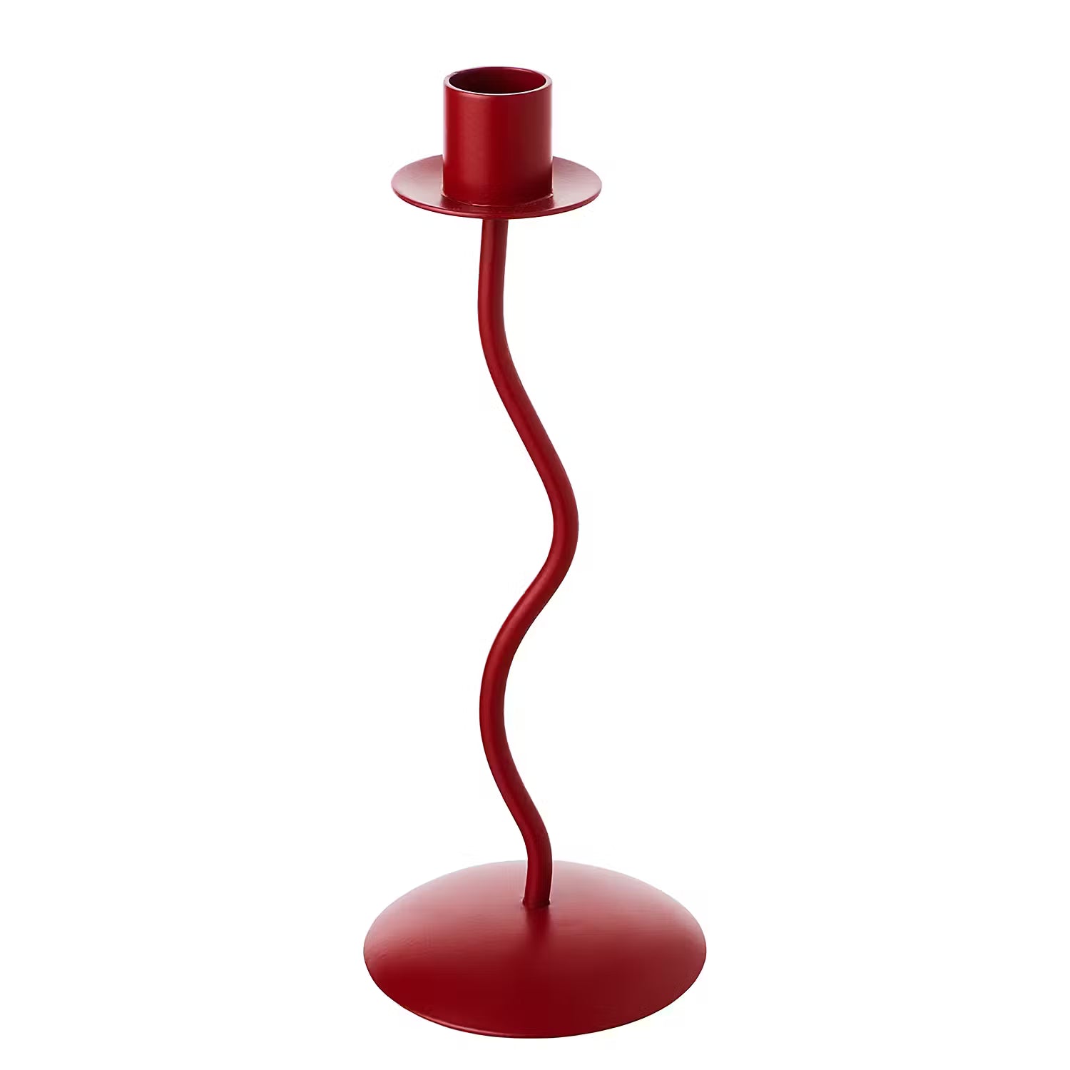 HIGHLIGHT Kerzenhalter-Set 2-tlg. - Aluminium - Dunkelrot