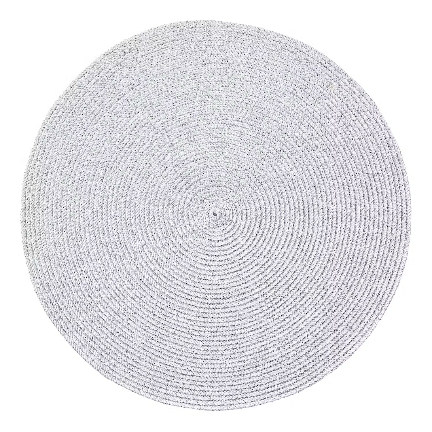 AMBIENTE Tischset 6er-Set - Polypropylen / Polyethylenterephthalat - Silber