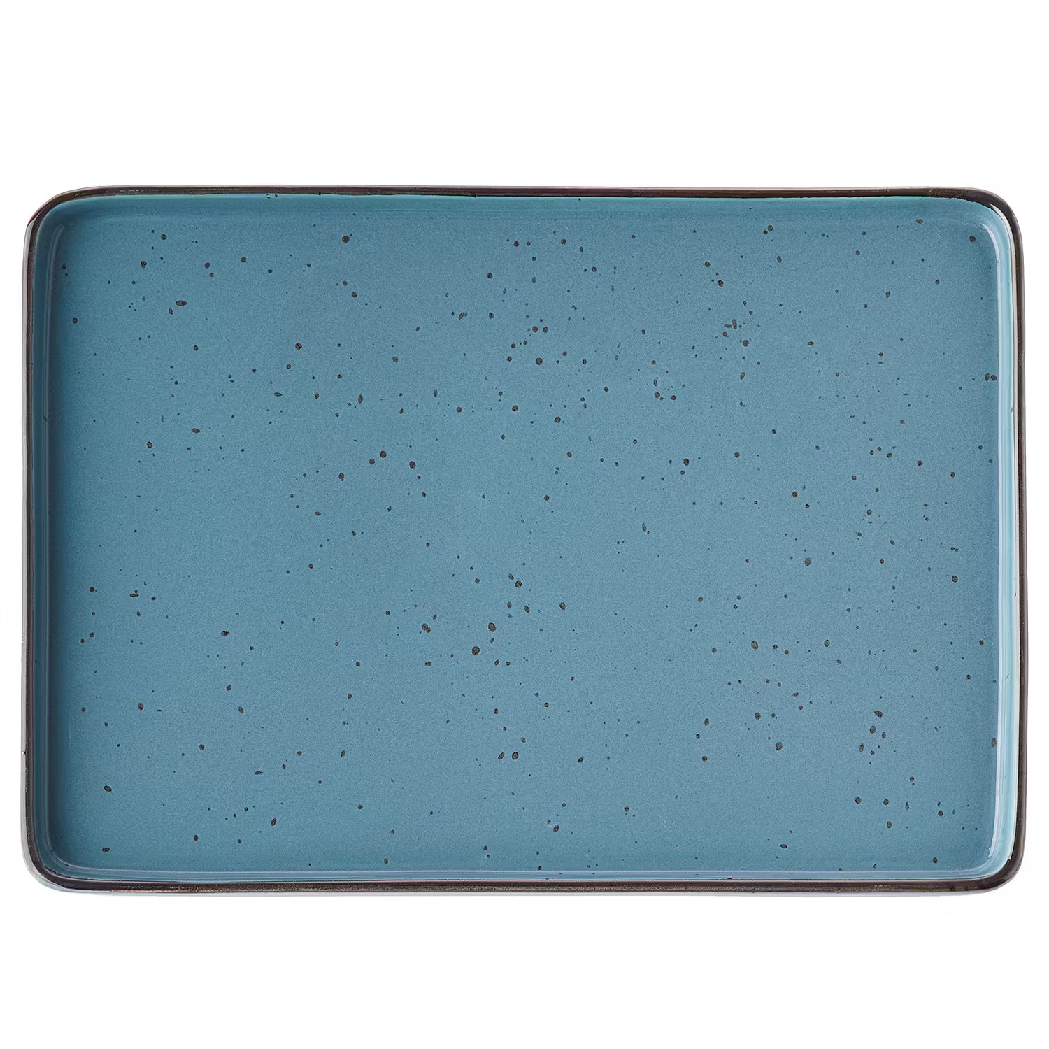 FINCA Dinnerteller 4er-Set - Porzellan - Blau - 22 x 32 cm